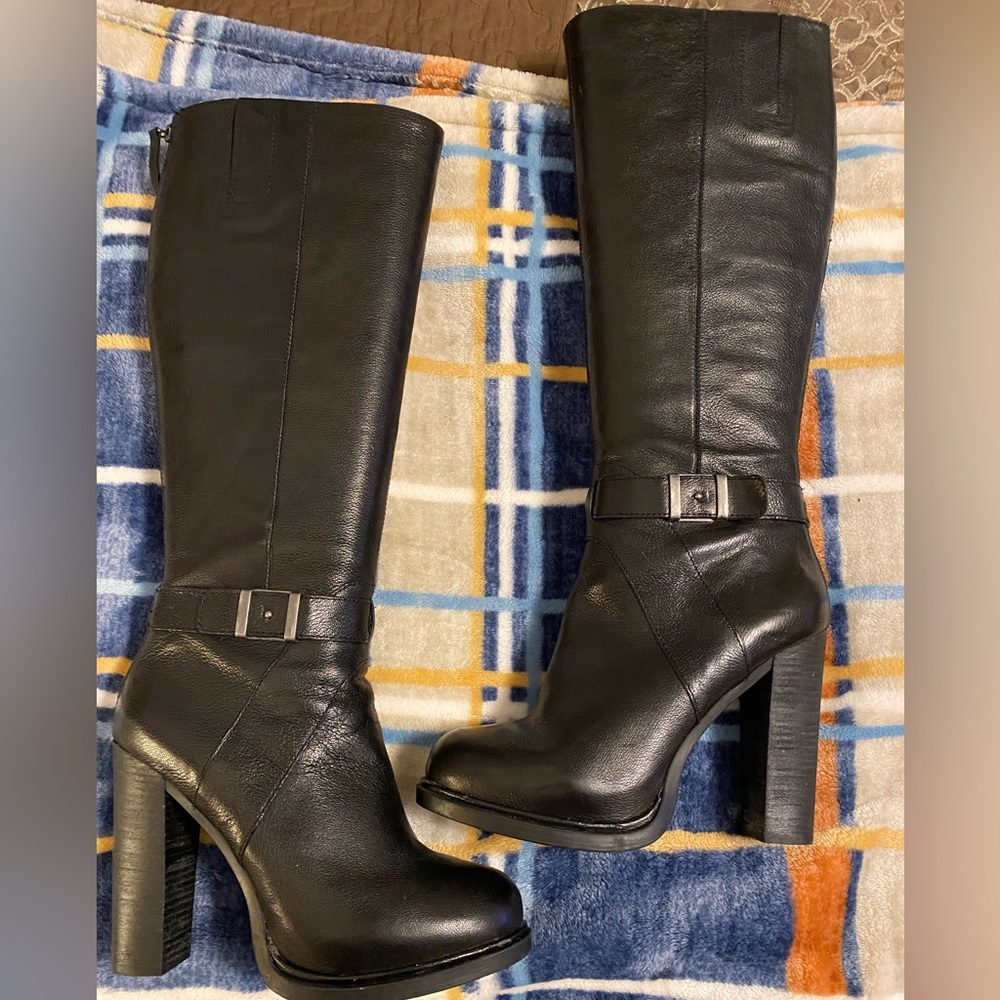 Nine West Black Over the Knee Boots